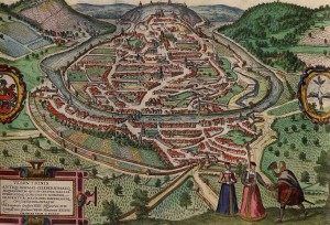 Besançon en 1575, par Pierre d’Argent (Bibliothèque municipale de Besançon).