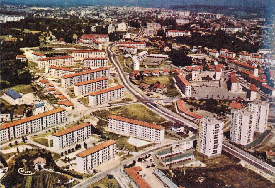 Quartiers de l’Observatoire, de la Bouloie, des Montboucons, de la Baume, de Montrapon, vers 1980. 