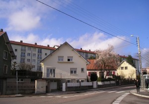 Palente en 2004 : rue des Géraniums