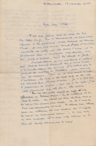 Lettre du 12 novembre 1945